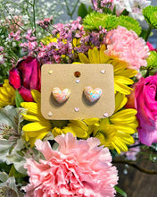 Load image into Gallery viewer, Valentine Heart Confetti Earrings

