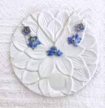 Load image into Gallery viewer, Blue Delphinium Earrings

