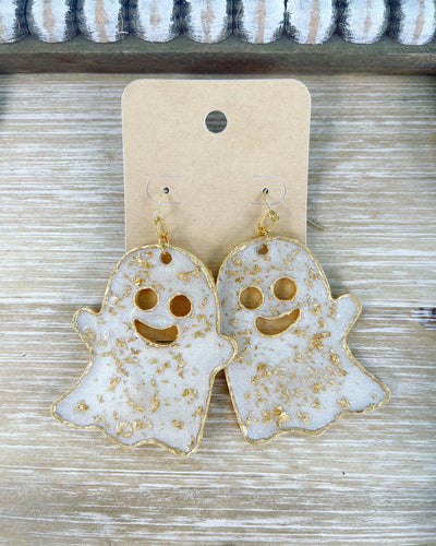 Large pair of ghost earrings